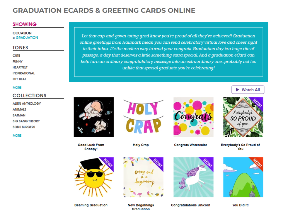 graduation ecards
